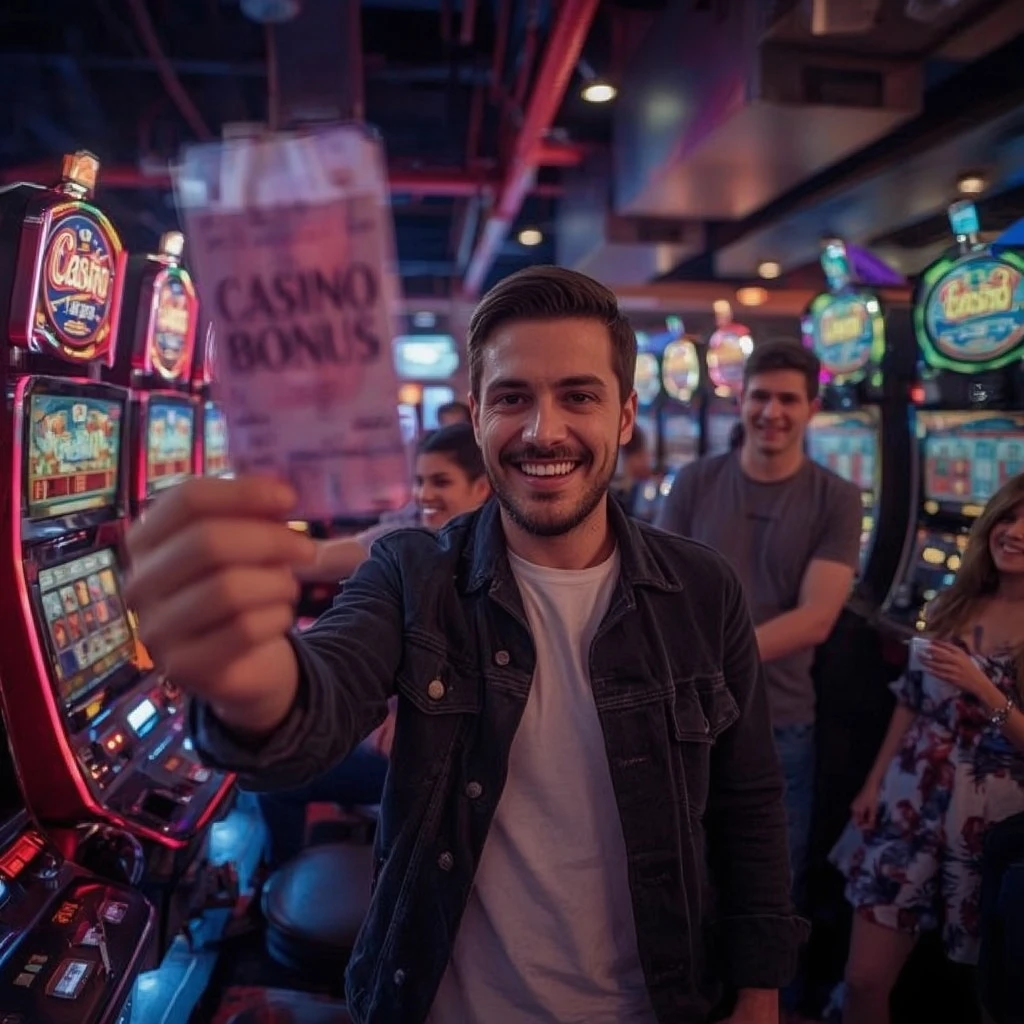 une personne tenant un bonus X7 Casino