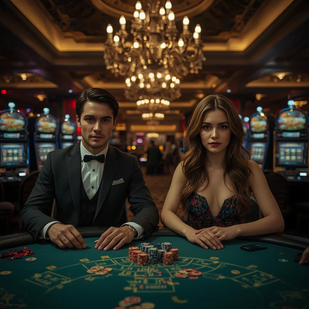 Deux joueurs de poker dans un X7 CASINO